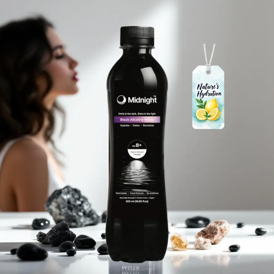 Midnight Black Akaline Water